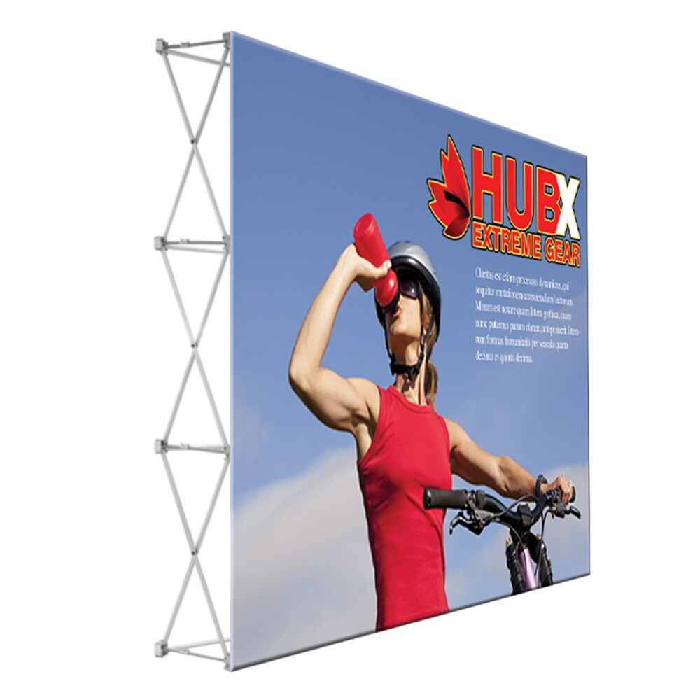 10 x 7.5 ft. RPL Fabric Pop Up Display Straight — Graphic Package / No Endcaps